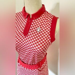 Original Penguin Munsingwear pink gingham golf top (top and skirt set)